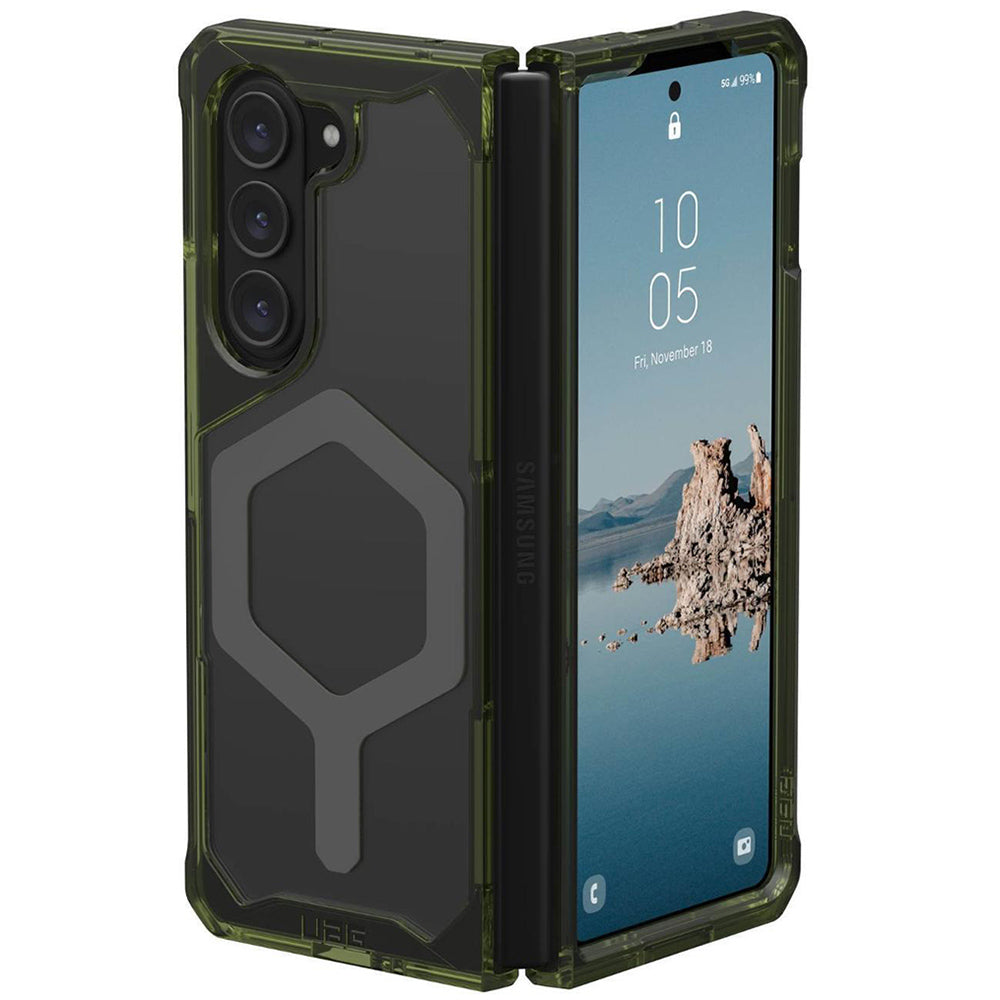 MagSafe-deksel for Samsung Galaxy Z Fold5 F946, Urban Armor Gear, Plyo Pro, Grønn Grå