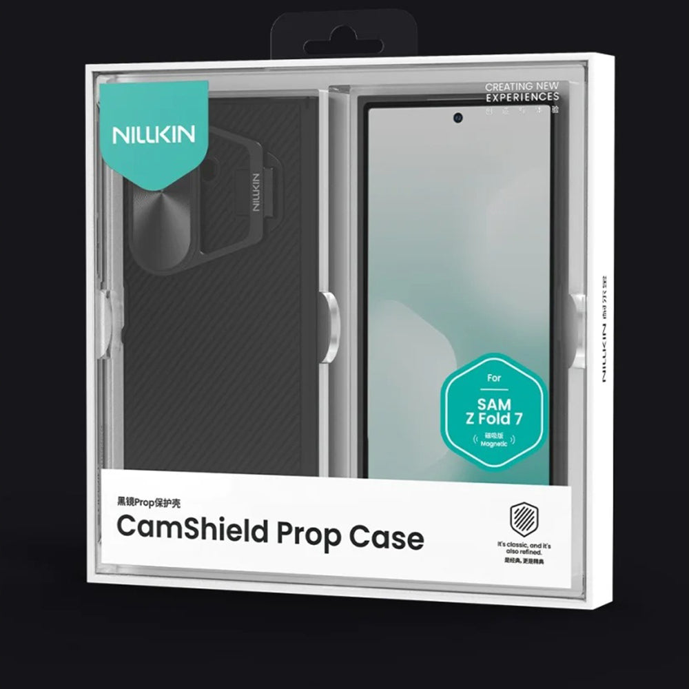 MagSafe-deksel for Samsung Galaxy Z Fold7 F966, Nillkin, CamShield Prop med metall linsebeskyttelse, svart