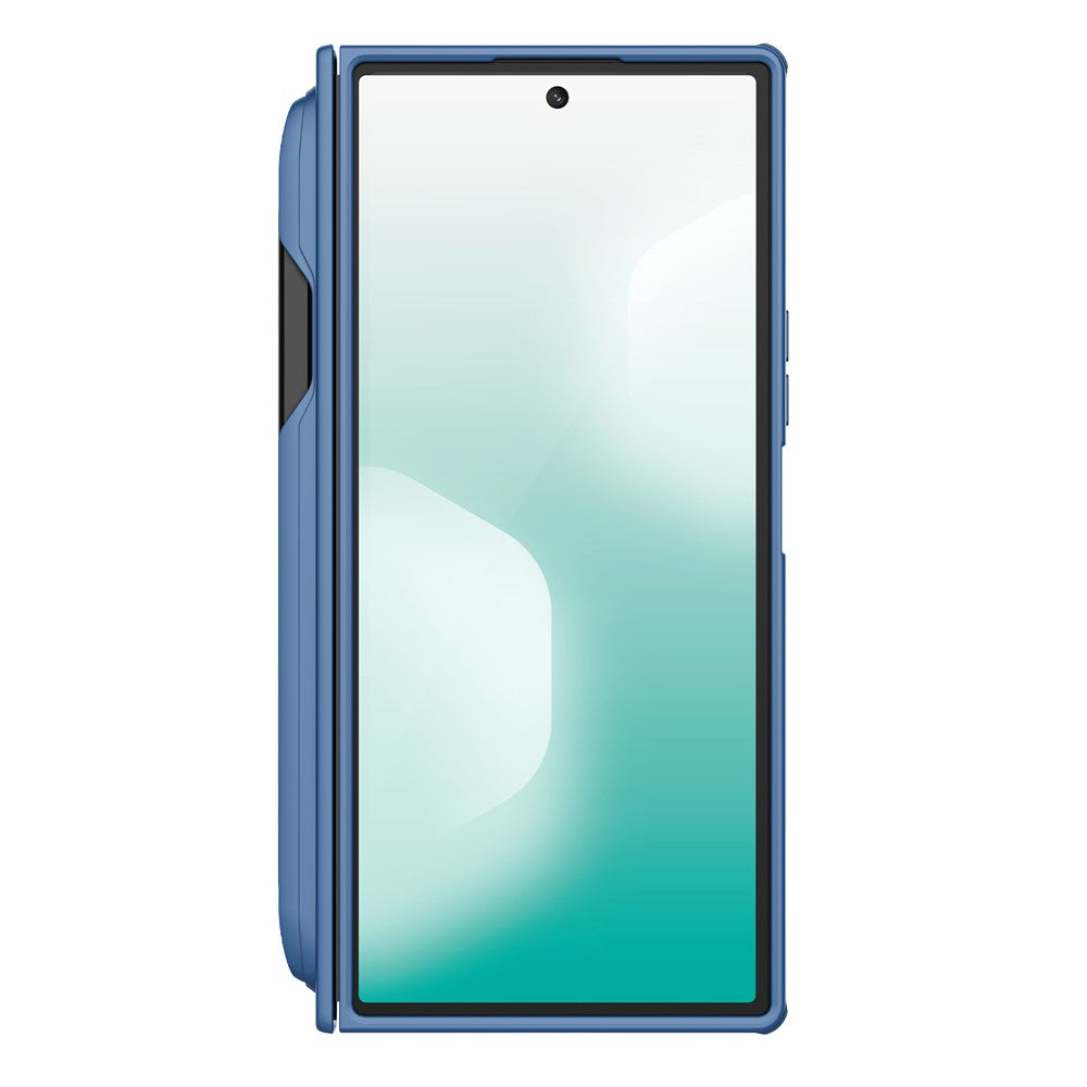 MagSafe-deksel for Samsung Galaxy Z Fold7 F966, Nillkin, Super Frosted Shield med pennholder, blå