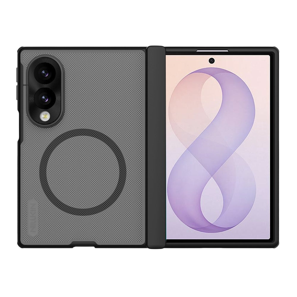 MagSafe-deksel for Samsung Galaxy Z Fold8 F971, Nillkin, Super Frosted Shield, Svart Transparent