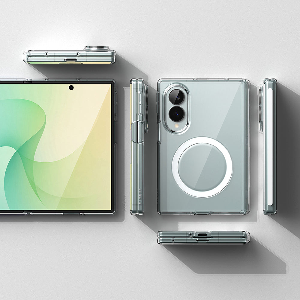 MagSafe-deksel til Samsung Galaxy Z Fold8 F971, Ringke, Fusion Air Flap, gjennomsiktig