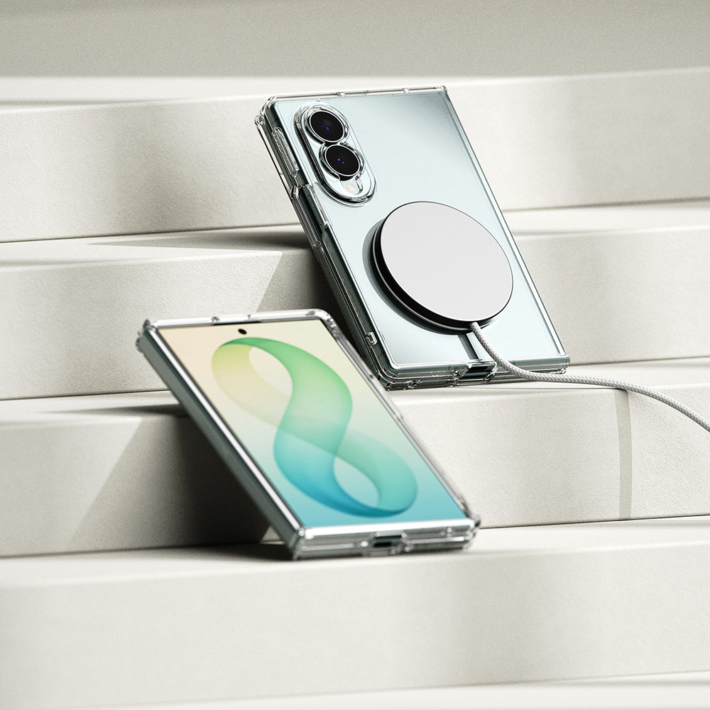 MagSafe-deksel til Samsung Galaxy Z Fold8 F971, Ringke, Fusion, gjennomsiktig
