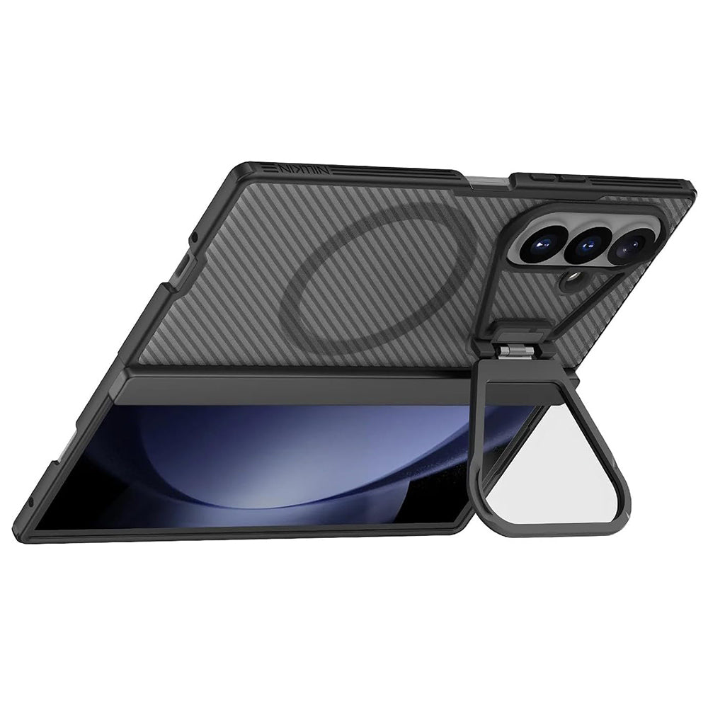 MagSafe-deksel for Samsung Galaxy Z Fold8 Ultra F976, Nillkin, CamShield Pro med gjennomsiktig linsebeskyttelse, svart gjennomsiktig