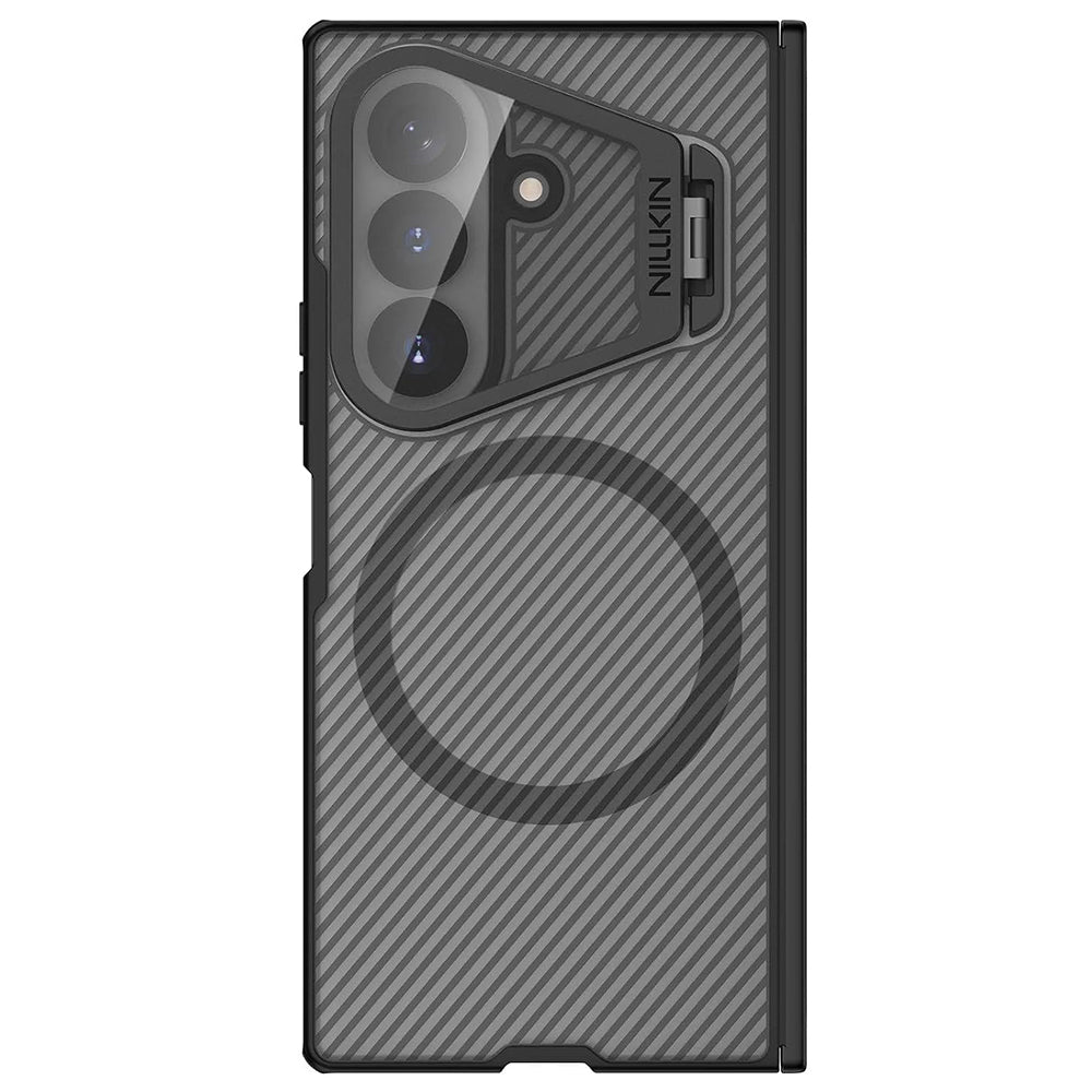 MagSafe-deksel for Samsung Galaxy Z Fold8 Ultra F976, Nillkin, CamShield Pro med gjennomsiktig linsebeskyttelse, svart gjennomsiktig