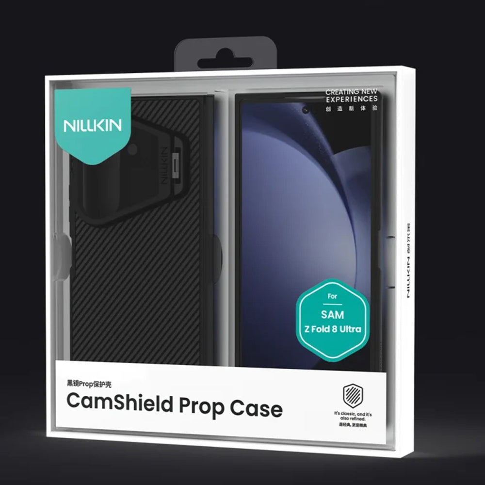 MagSafe-deksel for Samsung Galaxy Z Fold8 Ultra F976, Nillkin, CamShield Prop med gjennomsiktig svart linsebeskyttelse, svart