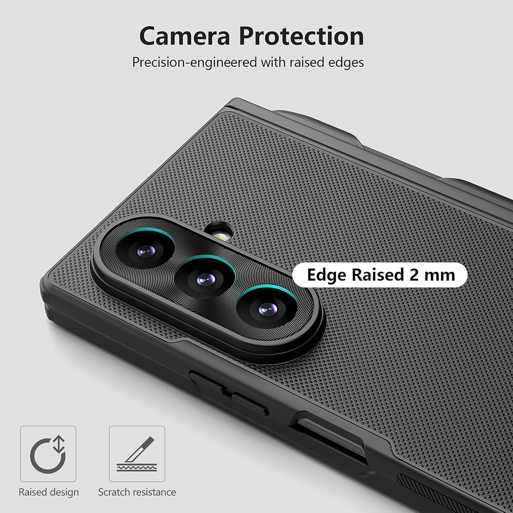 MagSafe-deksel for Samsung Galaxy Z Fold8 Ultra F976, Nillkin, Super Frosted Shield med pennholder, svart