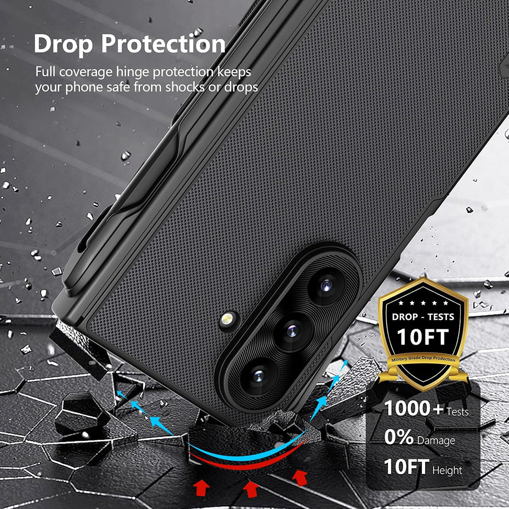 MagSafe-deksel for Samsung Galaxy Z Fold8 Ultra F976, Nillkin, Super Frosted Shield med pennholder, svart