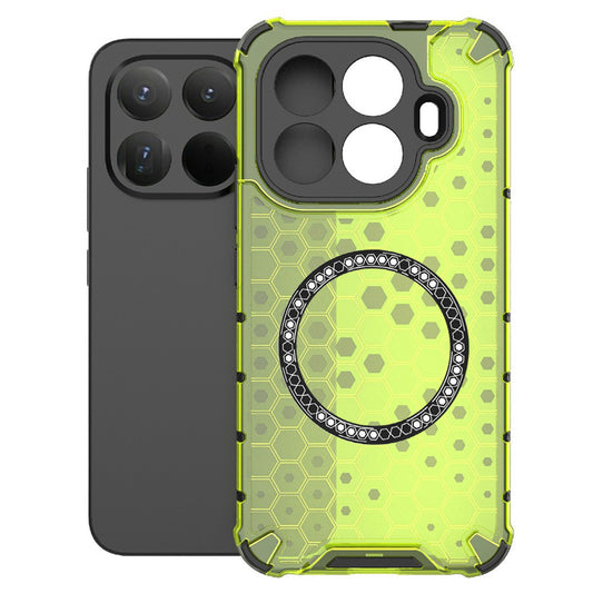 MagSafe-deksel for Xiaomi 15T Pro, Techsuit, HoneyComb Shield, Grønn