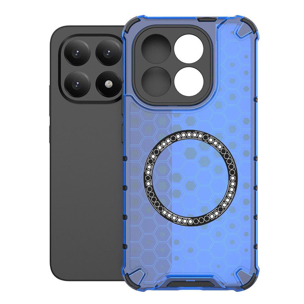 MagSafe-deksel for Xiaomi 15T, Techsuit, HoneyComb Shield, Blå