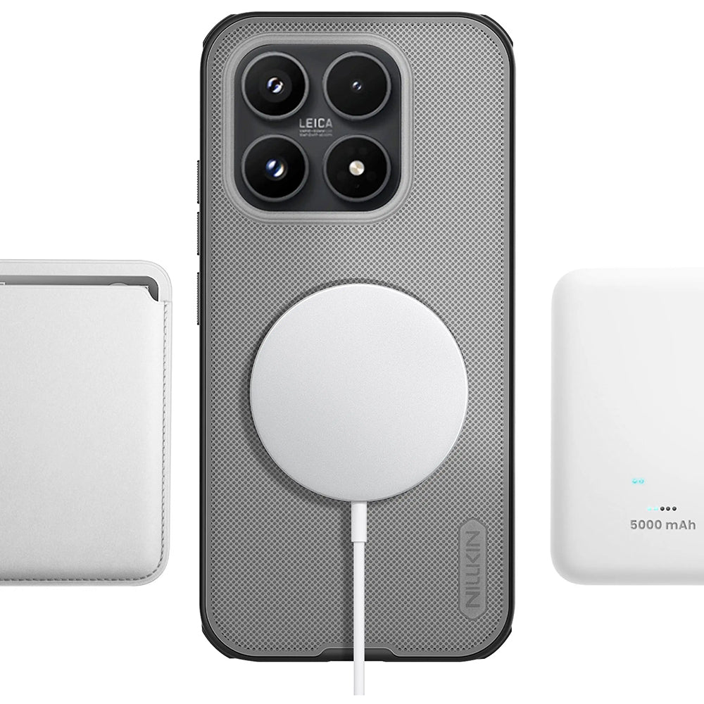 MagSafe-deksel for Xiaomi 17, Nillkin, Super Shield Pro, svart gjennomsiktig satinert