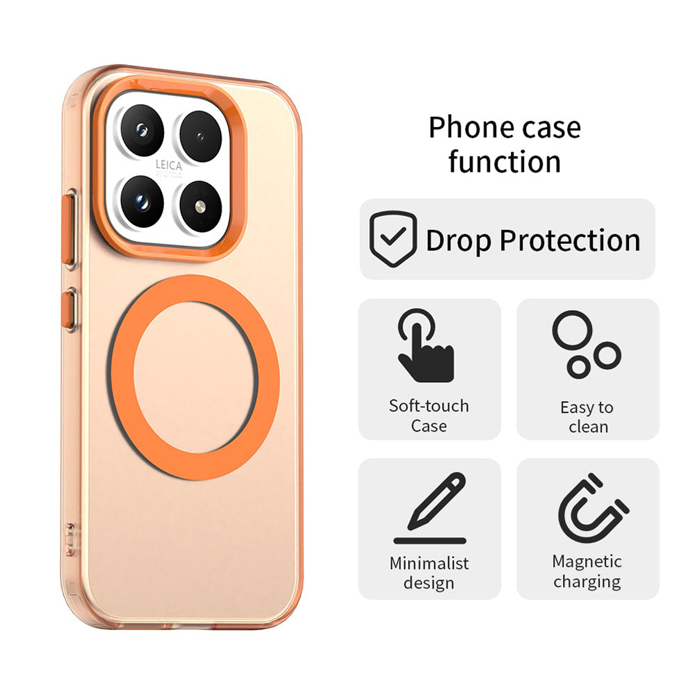 MagSafe-deksel for Xiaomi 17, Techsuit, CandyCase, Oransje