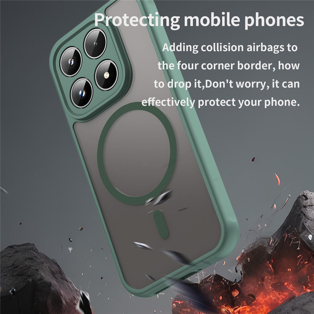 MagSafe-deksel for Xiaomi 17, Techsuit, HaloFrost II, Grønn