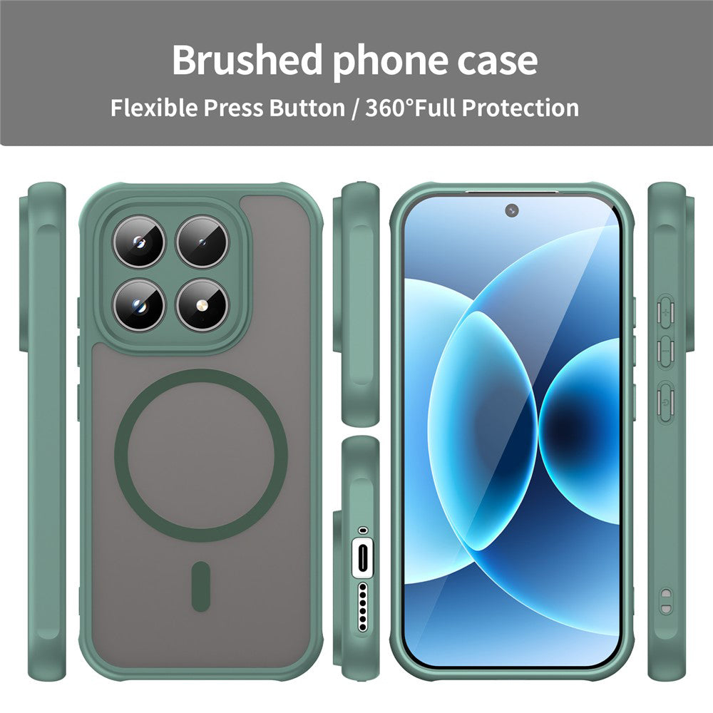 MagSafe-deksel for Xiaomi 17, Techsuit, HaloFrost II, Grønn