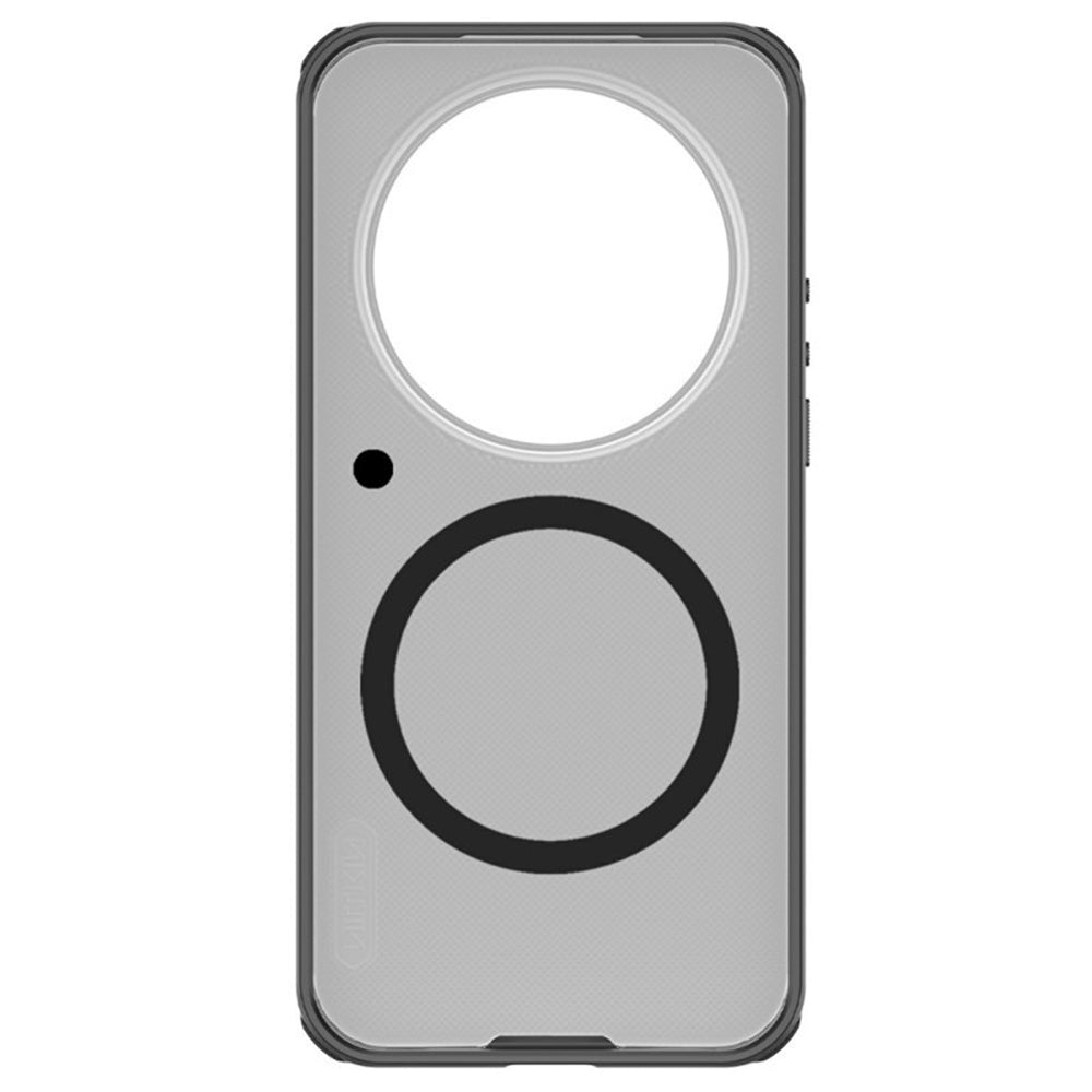 MagSafe-deksel for Xiaomi 17 Ultra, Nillkin, Super Shield Pro, Svart Gjennomsiktig Satinert
