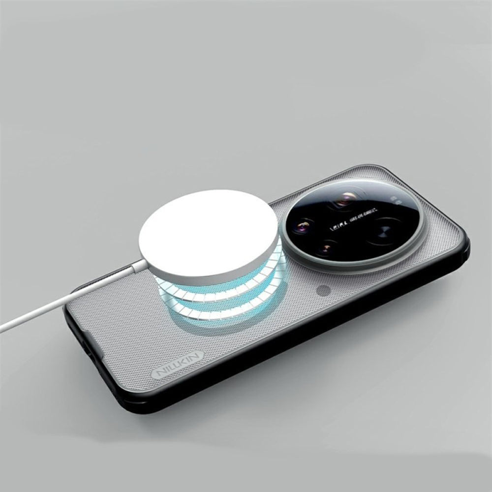 MagSafe-deksel for Xiaomi 17 Ultra, Nillkin, Super Shield Pro, Svart Gjennomsiktig Satinert
