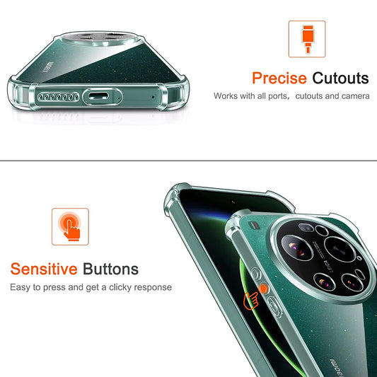 MagSafe-deksel for Xiaomi 17 Ultra, Techsuit, støtsikker, gjennomsiktig