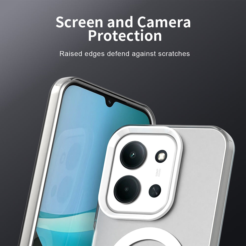 MagSafe-deksel for Xiaomi Poco C85 4G / Redmi 15C 5G / 15C 4G, Techsuit, CandyCase, hvit