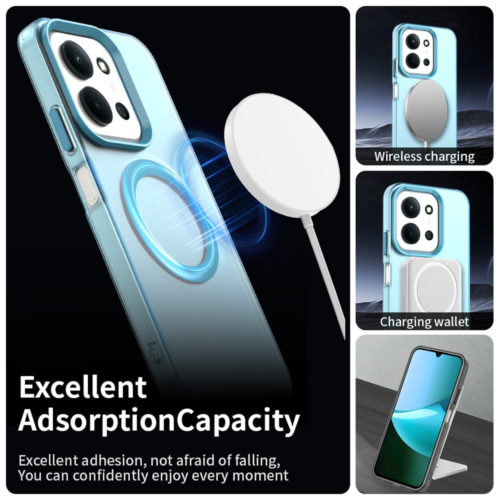 MagSafe-deksel for Xiaomi Poco C85 4G / Redmi 15C 5G / 15C 4G, Techsuit, CandyCase, Blå