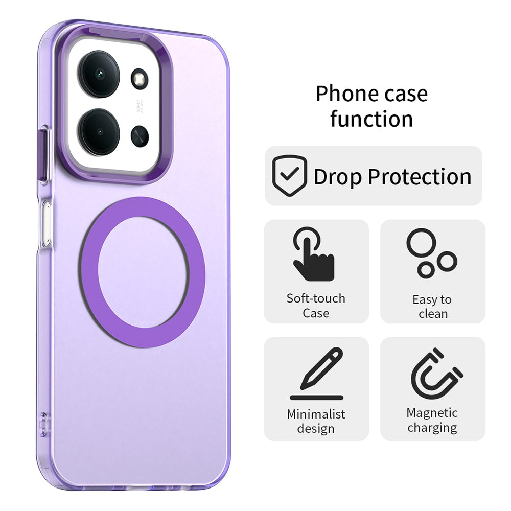 MagSafe-deksel for Xiaomi Poco C85 4G / Redmi 15C 5G / 15C 4G, Techsuit, CandyCase, Lilla