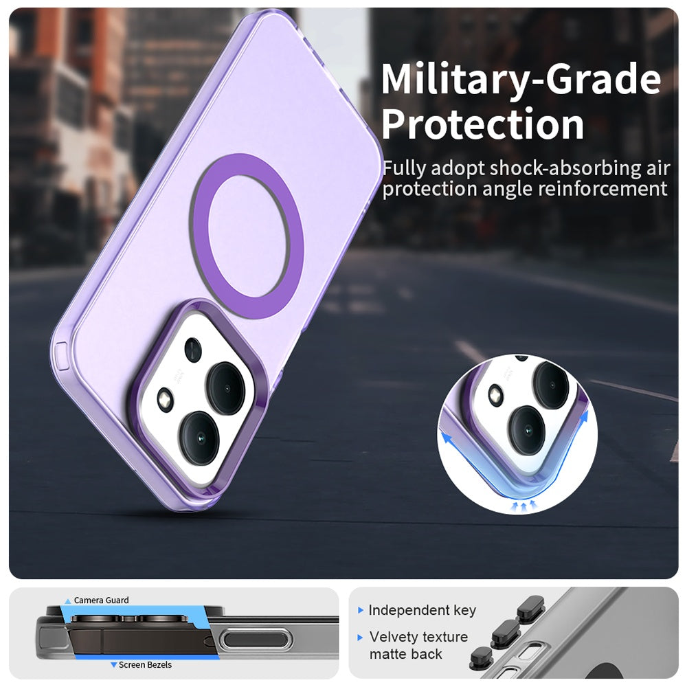 MagSafe-deksel for Xiaomi Poco C85 4G / Redmi 15C 5G / 15C 4G, Techsuit, CandyCase, Lilla