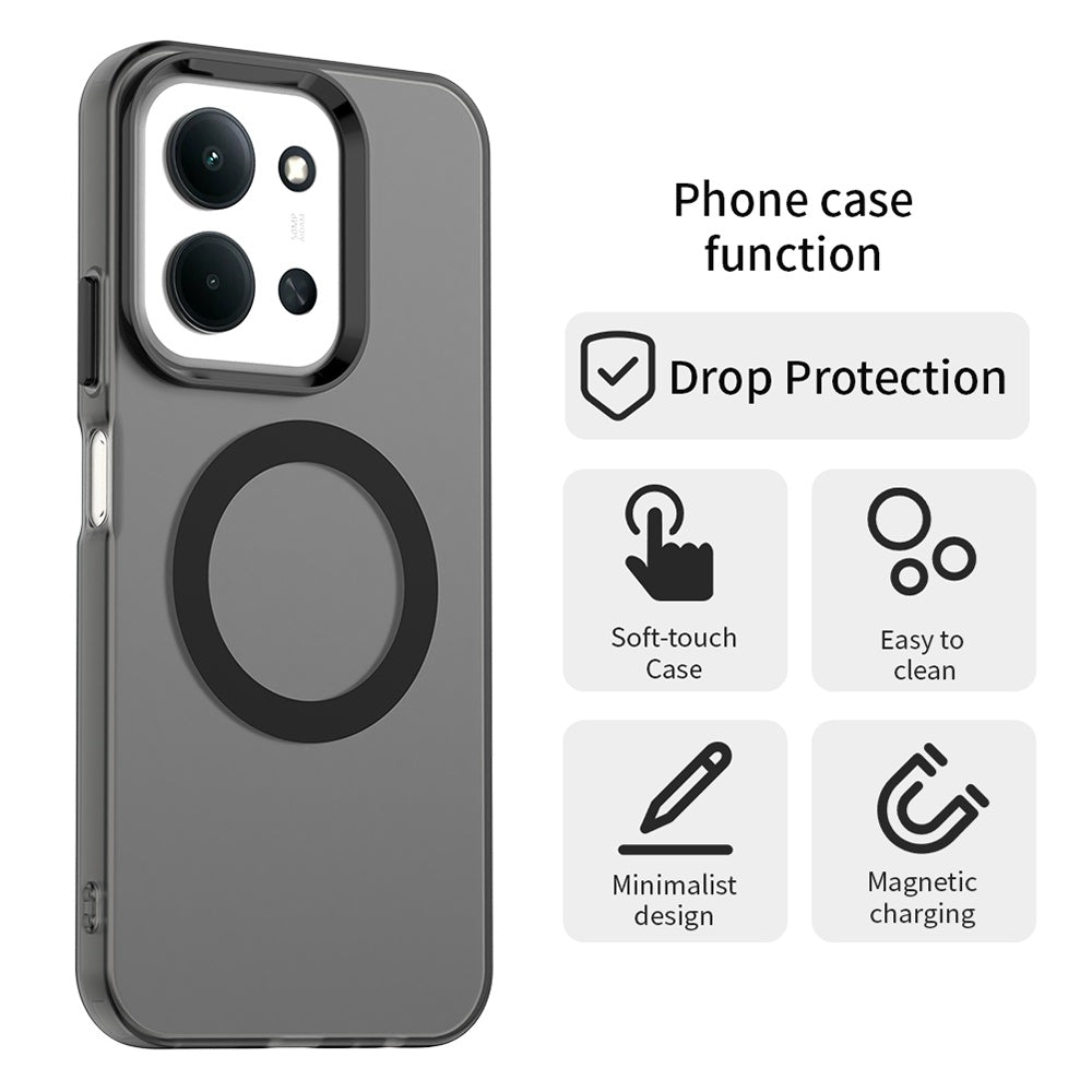 MagSafe-deksel for Xiaomi Poco C85 4G / Redmi 15C 5G / 15C 4G, Techsuit, CandyCase, Svart