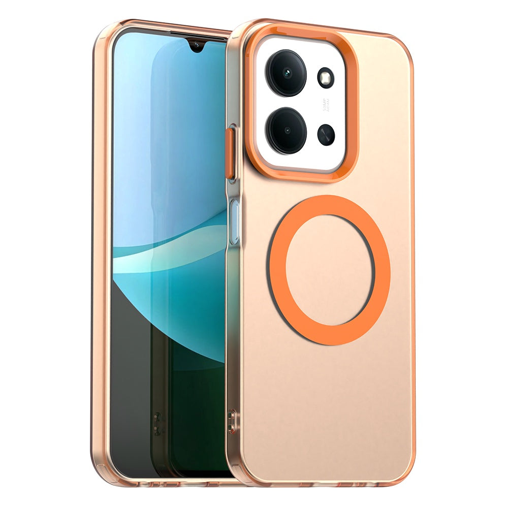 MagSafe-deksel for Xiaomi Poco C85 4G / Redmi 15C 5G / 15C 4G, Techsuit, CandyCase, Oransje