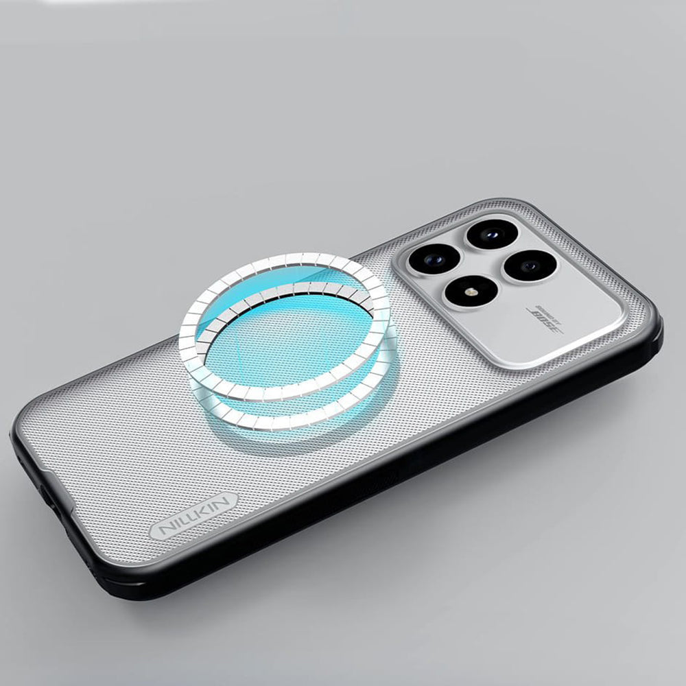 MagSafe-deksel for Xiaomi Poco F8 Pro, Nillkin, Super Shield Pro, Svart Gjennomsiktig Satinert
