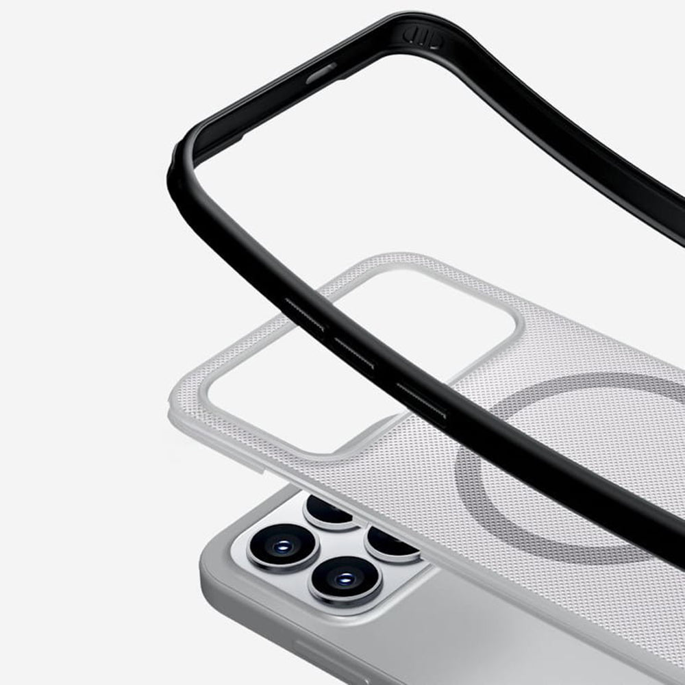 MagSafe-deksel for Xiaomi Poco F8 Pro, Nillkin, Super Shield Pro, Svart Gjennomsiktig Satinert