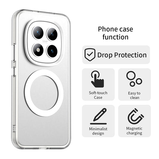 MagSafe-deksel for Xiaomi Poco M8 Pro / Redmi Note 15 Pro+ 5G, Techsuit, CandyCase, Hvit