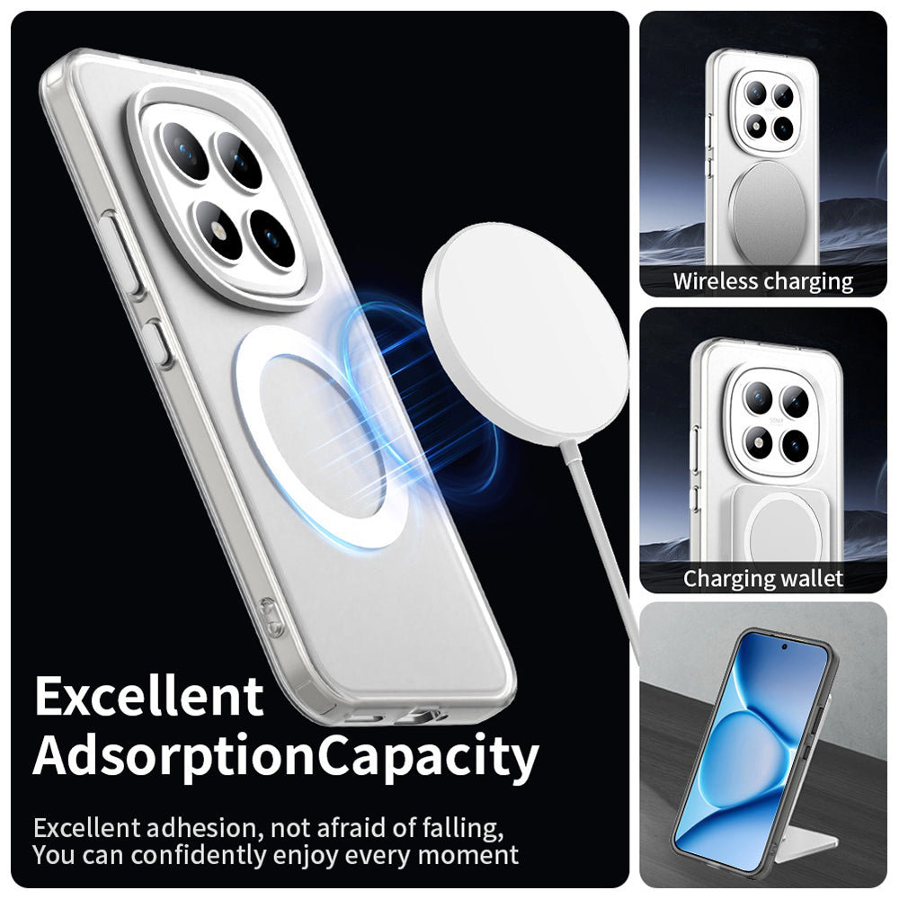 MagSafe-deksel for Xiaomi Poco M8 Pro / Redmi Note 15 Pro+ 5G, Techsuit, CandyCase, Hvit