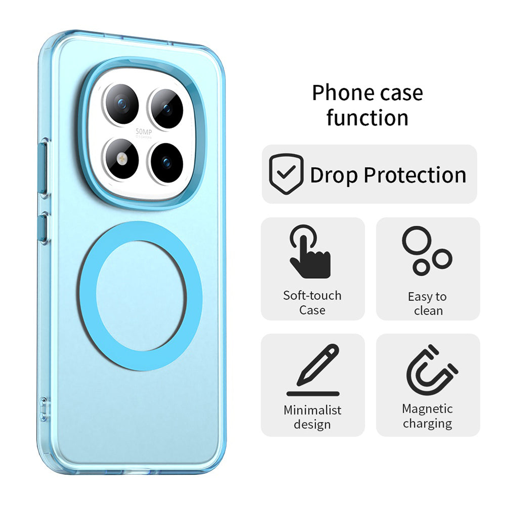MagSafe-deksel for Xiaomi Poco M8 Pro / Redmi Note 15 Pro+ 5G, Techsuit, CandyCase, Blå