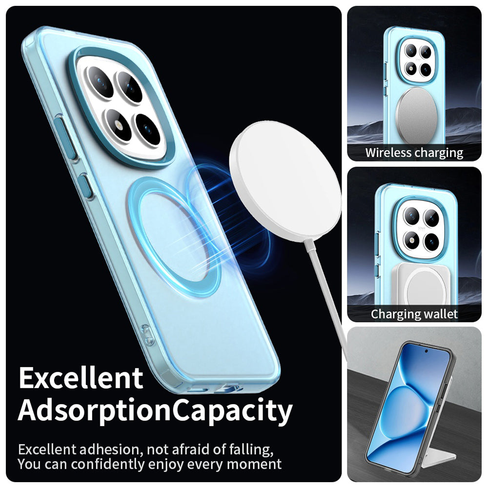 MagSafe-deksel for Xiaomi Poco M8 Pro / Redmi Note 15 Pro+ 5G, Techsuit, CandyCase, Blå