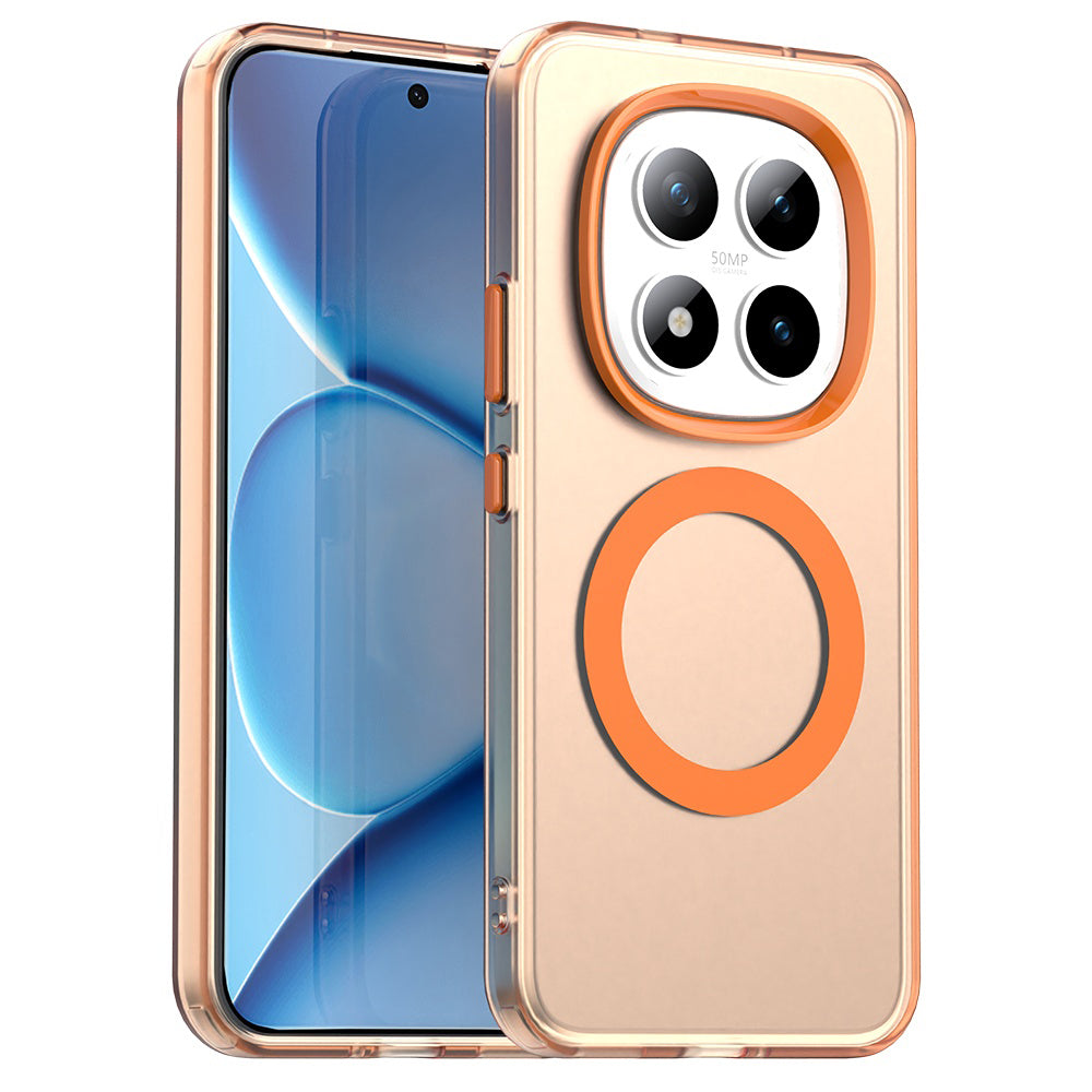 MagSafe-deksel for Xiaomi Poco M8 Pro / Redmi Note 15 Pro+ 5G, Techsuit, CandyCase, Oransje