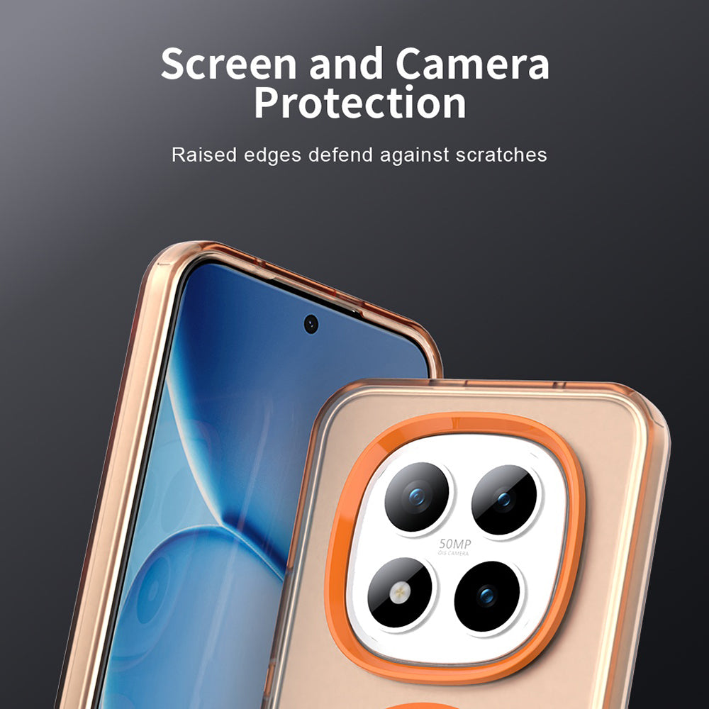 MagSafe-deksel for Xiaomi Poco M8 Pro / Redmi Note 15 Pro+ 5G, Techsuit, CandyCase, Oransje