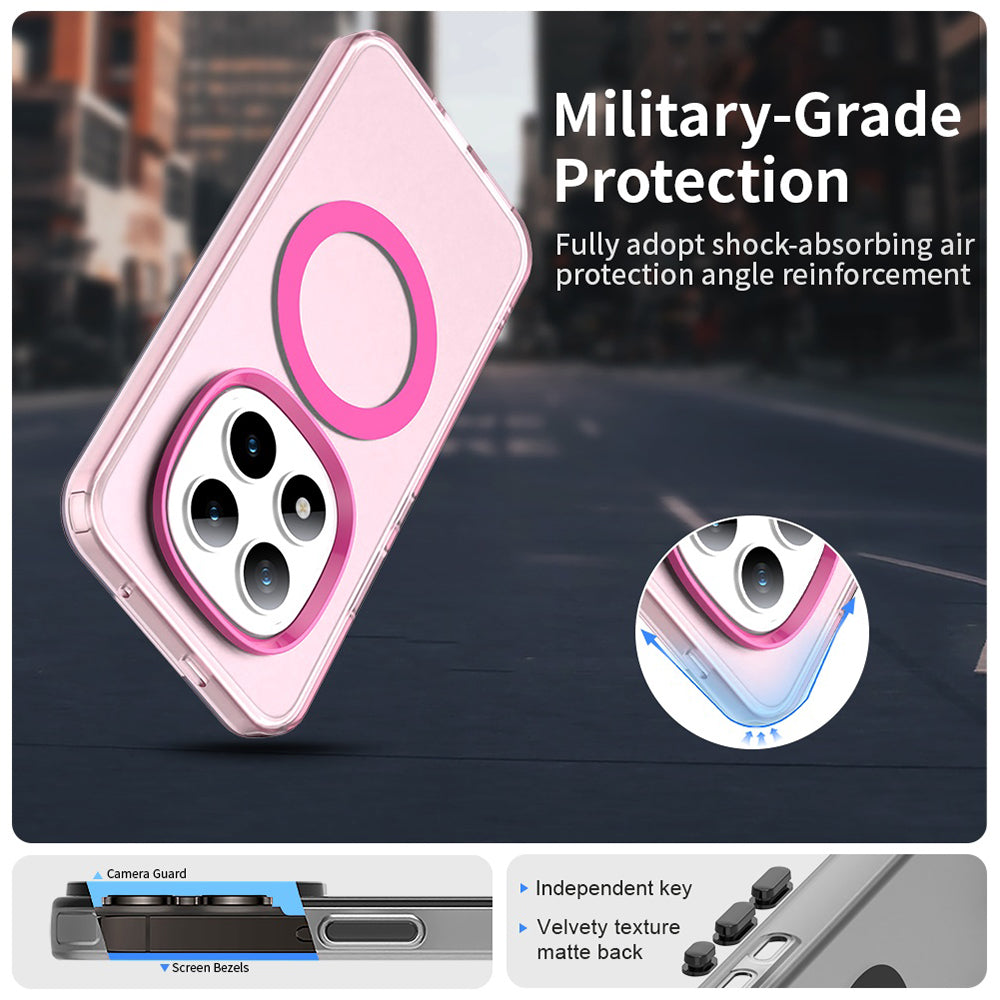MagSafe-deksel for Xiaomi Poco M8 Pro / Redmi Note 15 Pro+ 5G, Techsuit, CandyCase, Rosa