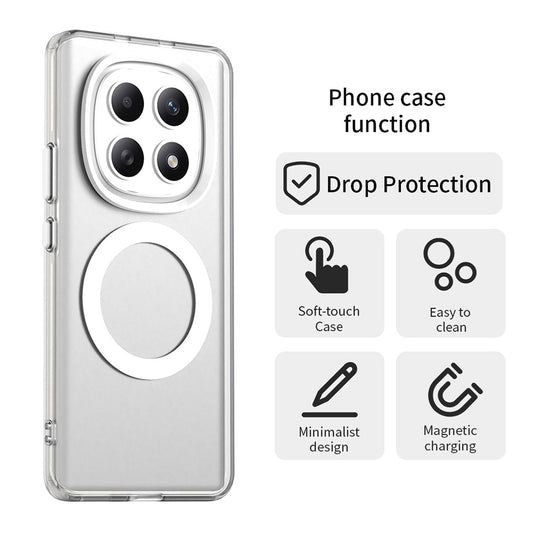 MagSafe-deksel for Xiaomi Poco M8 / Redmi Note 15 5G / Note 15 4G, Techsuit, CandyCase, Hvit