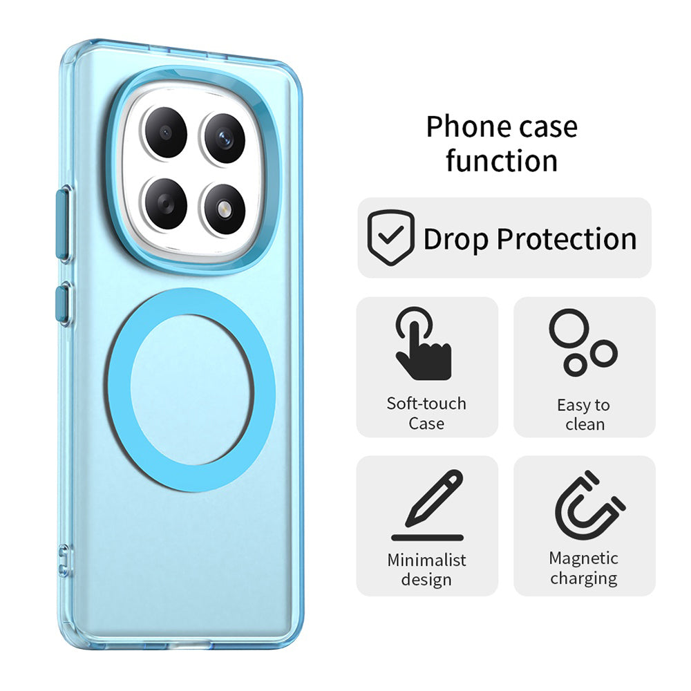 MagSafe-deksel for Xiaomi Poco M8 / Redmi Note 15 5G / Note 15 4G, Techsuit, CandyCase, Blå