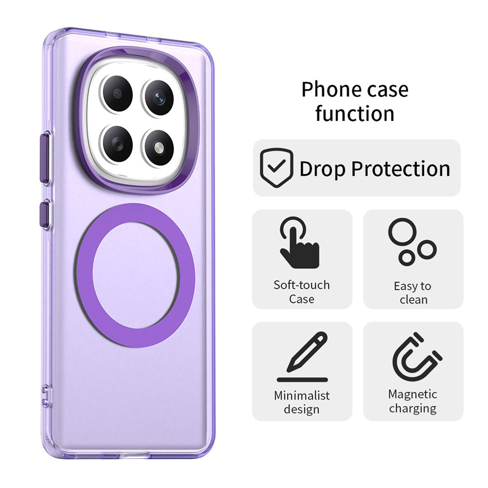 MagSafe-deksel for Xiaomi Poco M8 / Redmi Note 15 5G / Note 15 4G, Techsuit, CandyCase, Lilla