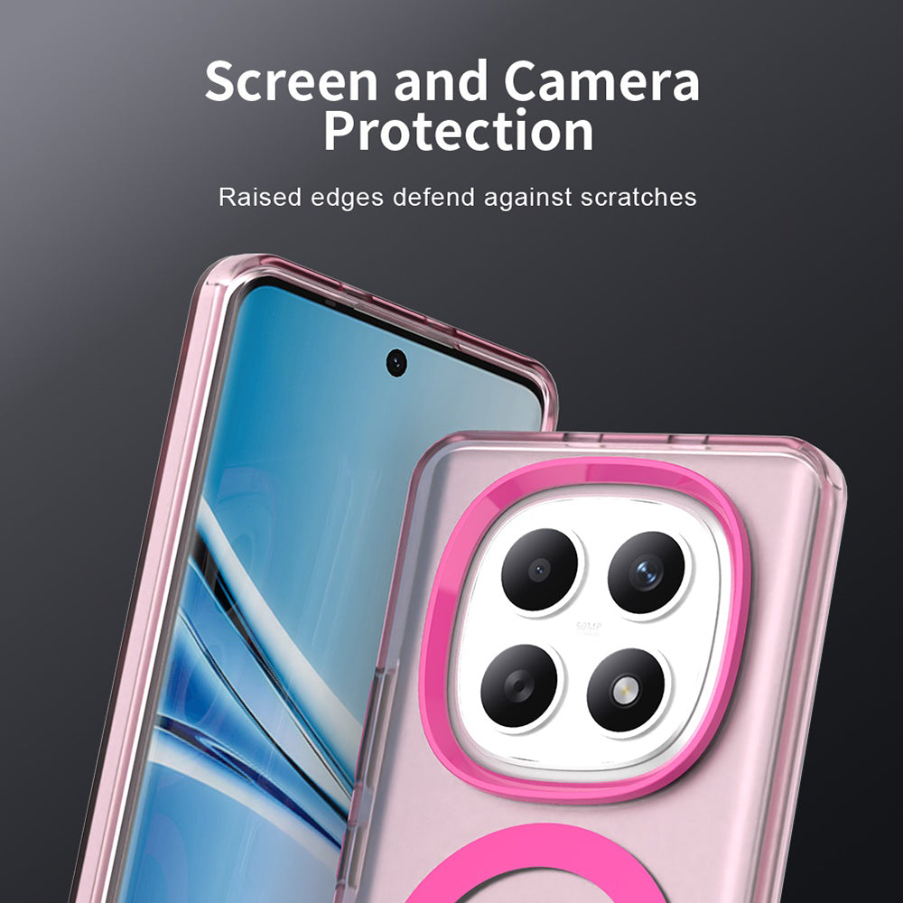 MagSafe-deksel for Xiaomi Poco M8 / Redmi Note 15 5G / Note 15 4G, Techsuit, CandyCase, Rosa