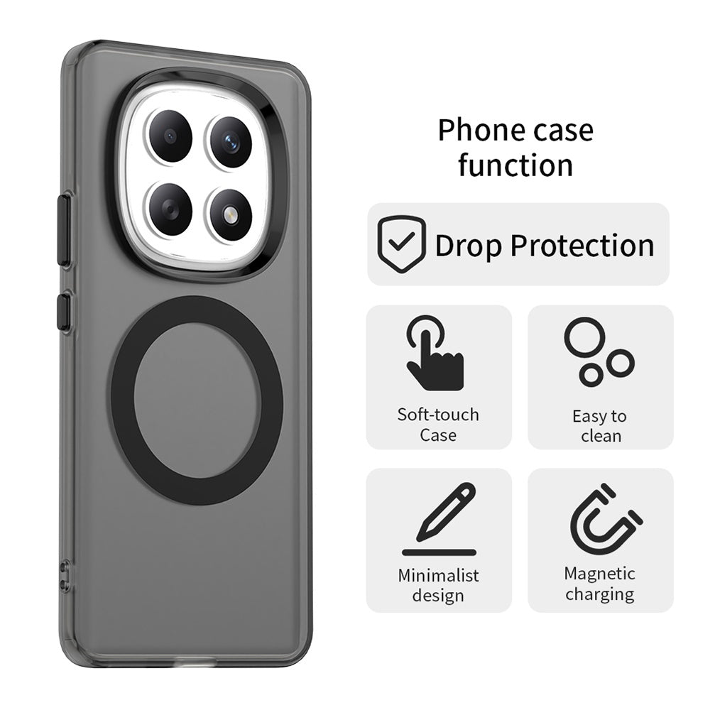 MagSafe-deksel for Xiaomi Poco M8 / Redmi Note 15 5G, Techsuit, CandyCase, Svart