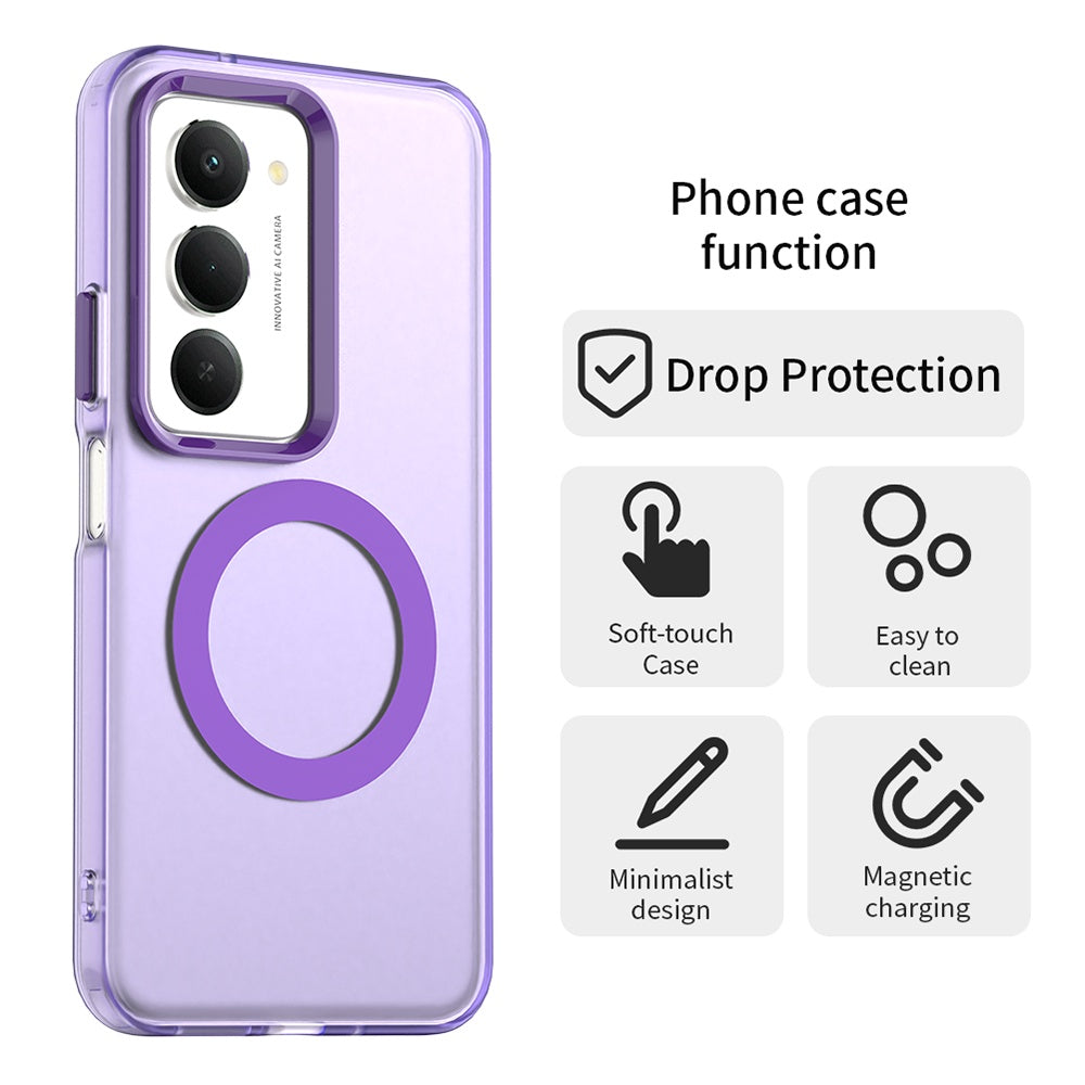 MagSafe-deksel for Xiaomi Redmi 15 5G / 15 4G, Techsuit, CandyCase, Lilla