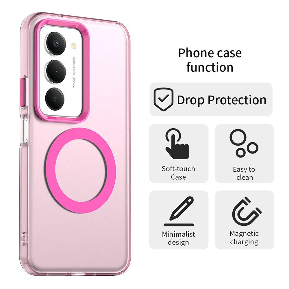 MagSafe-deksel for Xiaomi Redmi 15 5G / 15 4G, Techsuit, CandyCase, Rosa