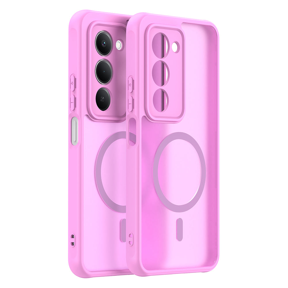 MagSafe-deksel for Xiaomi Redmi 15 5G / 15 4G, Techsuit, HaloFrost II, Rosa