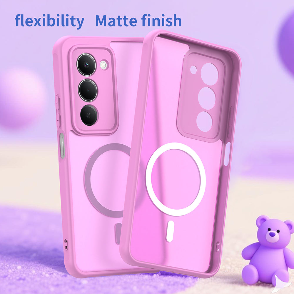 MagSafe-deksel for Xiaomi Redmi 15 5G / 15 4G, Techsuit, HaloFrost II, Rosa