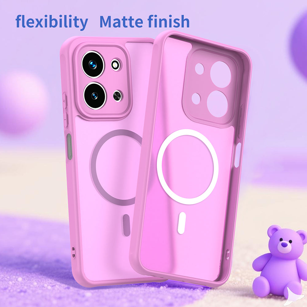 MagSafe-deksel for Xiaomi Redmi 15C 5G / 15C 4G, Techsuit, HaloFrost II, Rosa