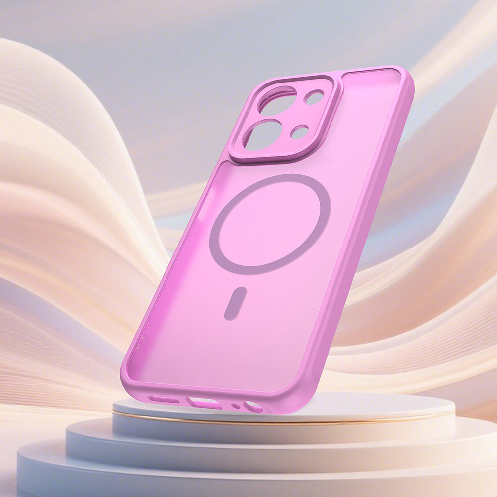 MagSafe-deksel for Xiaomi Redmi 15C 5G / 15C 4G, Techsuit, HaloFrost II, Rosa
