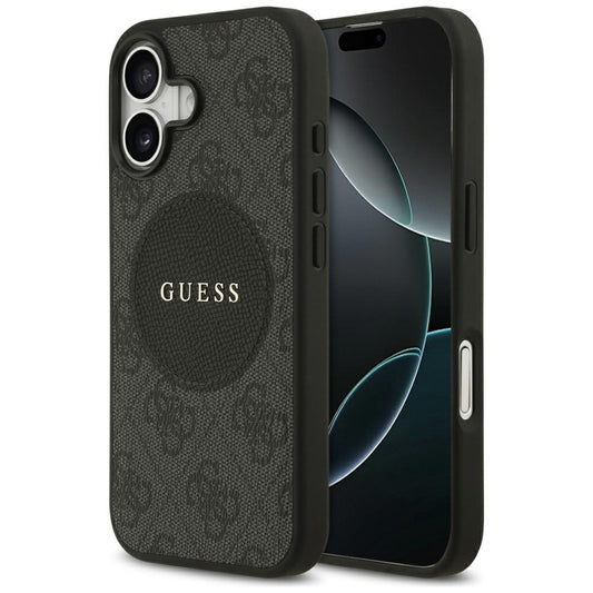 MagSafe deksel for Apple iPhone 17, Guess, 4G Circle Classic Logo, Svart