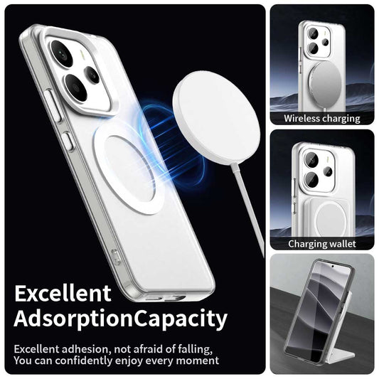 MagSafe-deksel for Xiaomi Redmi Note 14 5G, Techsuit, CandyCase, Hvit