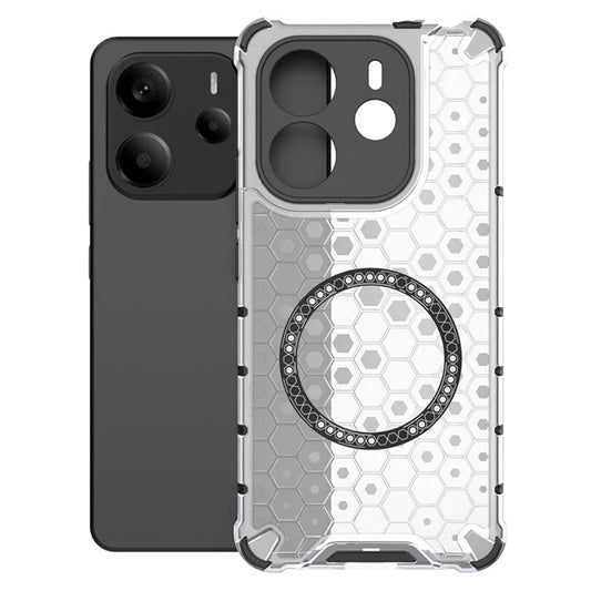 MagSafe-deksel for Xiaomi Redmi Note 14 5G, Techsuit, HoneyComb Shield, Hvit