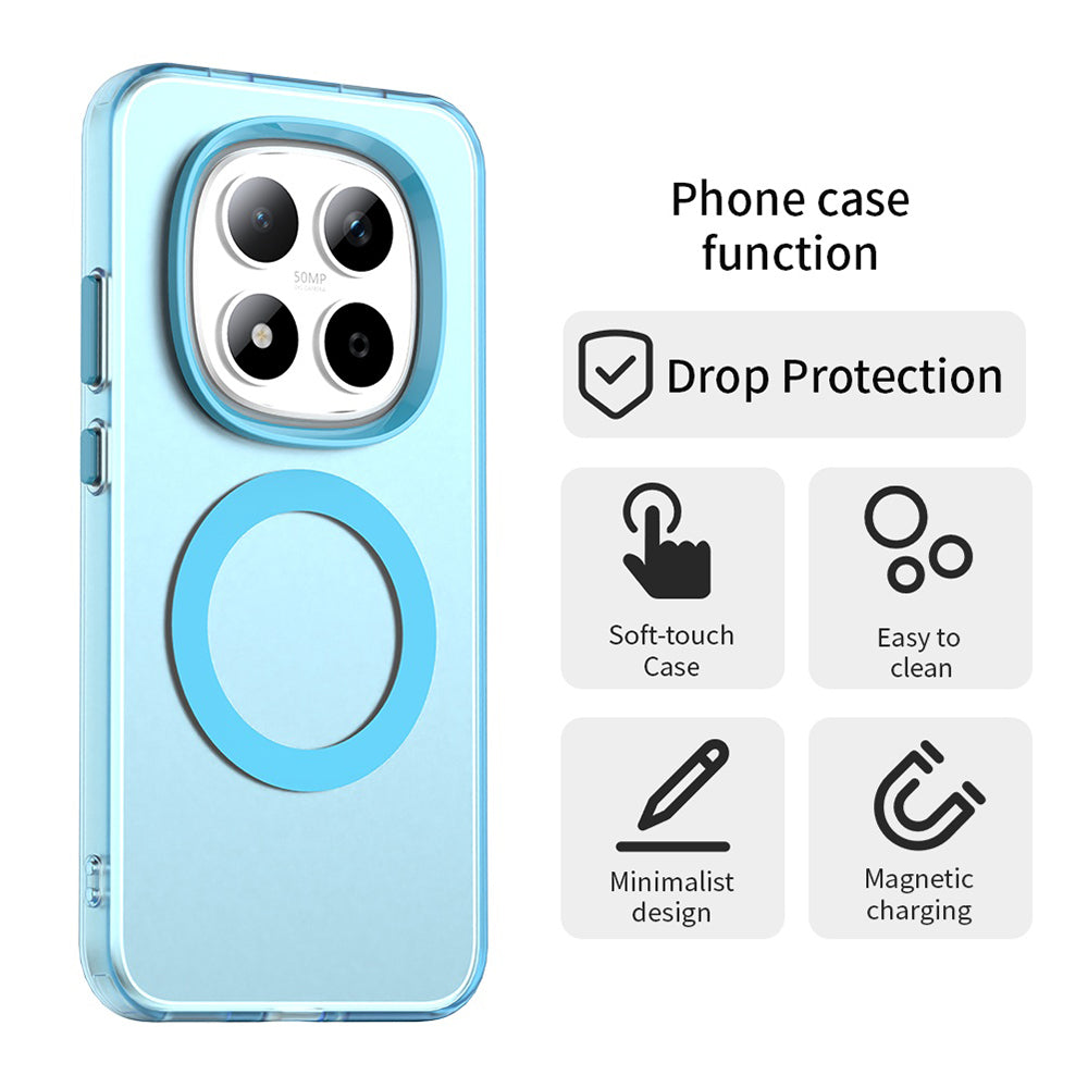 MagSafe-deksel for Xiaomi Redmi Note 15 Pro 5G, Techsuit, CandyCase, Blå